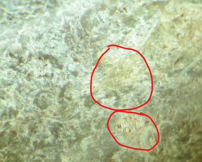 Tile like crystals among secondary minerals